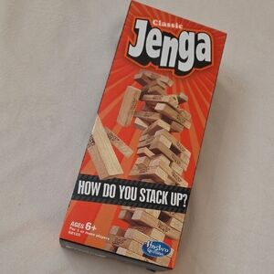 Classic Jenga Game by Hasbro - Red and Black Box